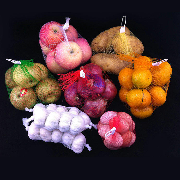 음식을 위한 PP 메시 Leno 부대 목록 플라스틱 연약한 패킹 메시 관 그물 부대를 포장하는 과일 야채